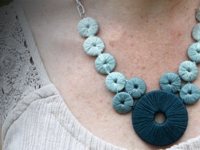 Always a Project Thread Wrapped Washer Necklace
